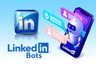 create linkedin automated bot, discord bot, telegram bot, twitter bot