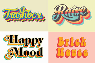design custom hand lettering, typography font logo