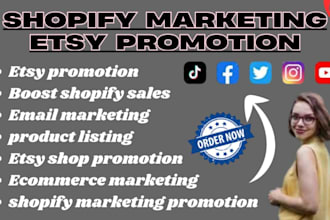 boost shopify store marketing etsy store promotion ebay traffic sales promotion