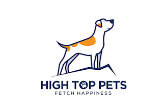 design a modern and creative dog pet logo for your brand