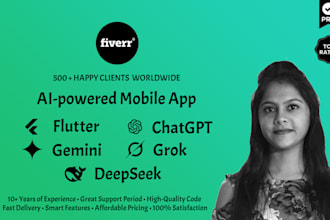 develop an ai powered flutter mobile app for ios and android