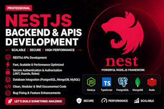 develop scalable nestjs backend