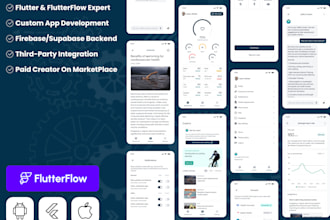 be your flutterflow developer for flutter app development