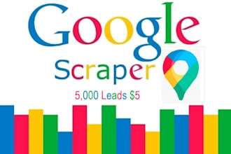 scrape data from google maps, find business emails for lead generation