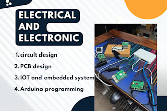 assist electrical and electronics projects, task and pcb design
