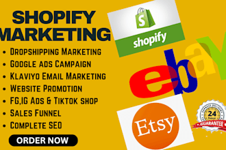 boost shopify etsy ebay dropshipping store speed sales marketing store promotion