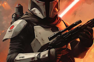 make  star wars and sci fi illustration