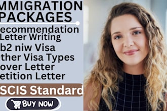 write immigration visa cover letter, petition letter for eb2 niw, k1, l1, f1, o1