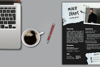 design a professional and creative resume CV that stands out