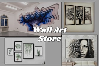 design unique shopify store print on demand canvas art gelato wall art store