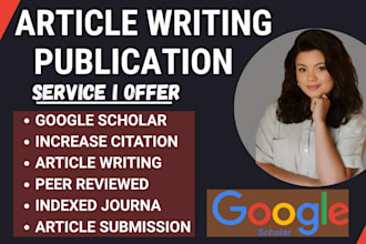 write publish research article in google scholar peer reviewed indexed journal