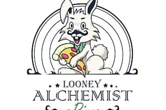design a modern, creative pizza restaurant logo in 1 day