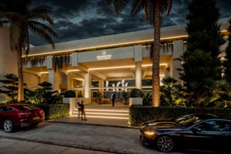 render 3d office virtual staging, workspace, car park, reception, 3d modelling