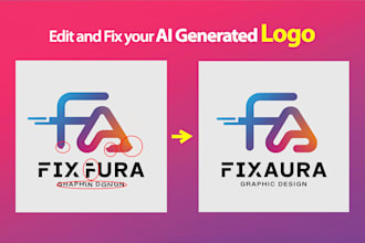 edit, enhance, and vectorize chat gpt and ai generated logo