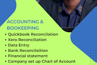 do bookkeeping, bank reconciliation, and financial reports