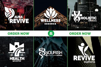 design a modern health and wellness logo for your brand