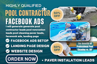 generate pool contractor leads pool renovation leads pool cleaning paver leads