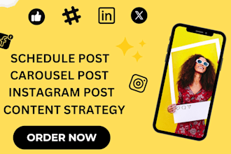 design ai custom instagram chatbot carousel post content strategy schedule post