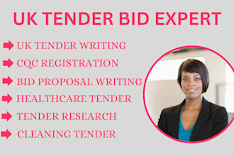 bid UK tender cqc, win nhs healthcare tender cleaning tender,construction tender