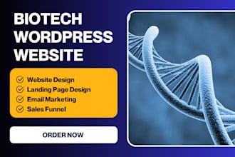 do custom biotech website biotech landing page on wordpress elementor jetplugins