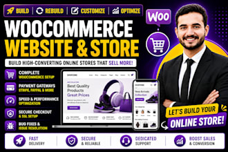 build woocommerce website, store and troubleshoot woocommerce bugs and issues