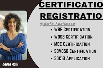 help you with mbe wosb wbe sdvosb 8a certification