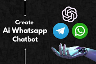 make telegram chatbot, facebook chatgpt, and whatsapp chabot