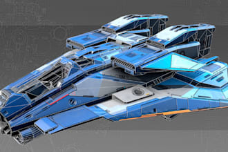 design spaceship, tanks, car parts, car prototype, miniatures for 3d printing