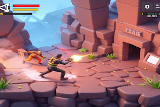 develop unity game prototype game development reskin level design for video game