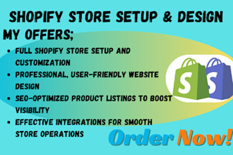 setup clothing website, shopify store creation