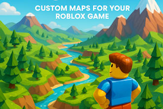 professionally sculpt roblox terrain  map building for your roblox game