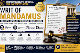 draft writ of mandamus for employment based immigration cases