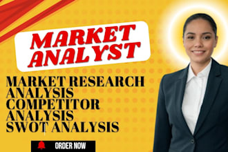 do detailed market research analysis, competitor analysis, and swot analysis
