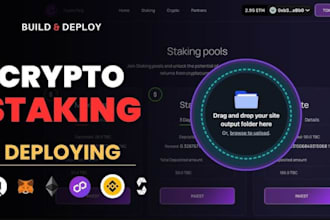 develop defi, icos, nft, ethereum, binance smart  chain, token staking,  dapp