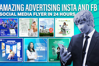 design advertising insta and fb social media flyer in 24 hrs
