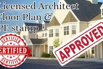 do florida stamp licensed architect for city permit floor plans mep pe stamp