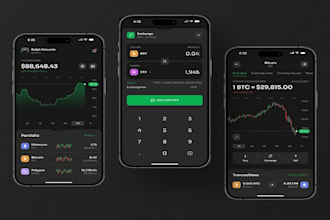build dapp app, crypto wallet app, blockchain app, web3 app, exchange app