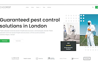 pest control website cleaning fumigation tree removal handyman website repair