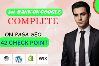 do wix , shopify and  wordprss on page seo optimizations expert first rank