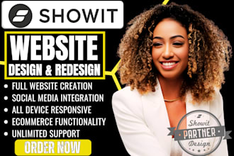 redesign and customize showit website or showit template with blog and SEO
