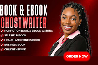 be your nonfiction fiction ghostwriter kindle book writer christian ebook writer