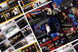 design pitch deck presentation for film TV series project, investor pitch deck