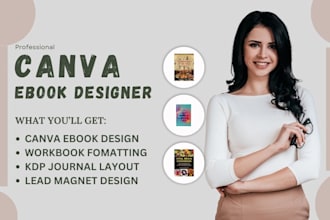 do canva ebook design formatting and layout, workbooks and lead magnets in canva