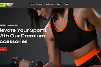 design luxury fitness apparel shopify store training gear activewear sportwear