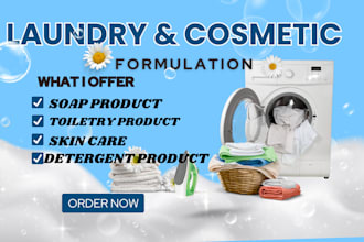 develop formulation for cosmetics and laundry products