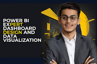 design power bi all type dashboard and data visualization report in 24 hrs