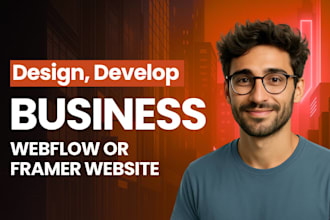 design, develop business or portfolio website on framer or webflow
