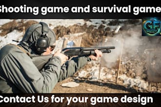 develop online multiplayer survival shooting game, fps, rpg, mmorpg, zombie game