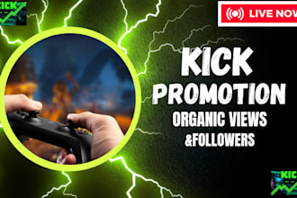 professionally promote your kick channel for maximum growth