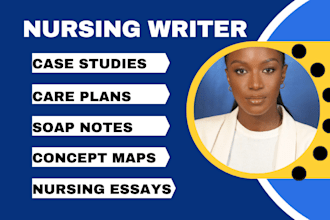 help with nursing care plans, soap notes, and concept maps
